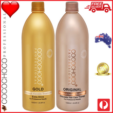 Load image into Gallery viewer, ❤ COCOCHOCO Professional GOLD 1000ml + ORIGINAL 1000ml Brazilian Keratin Treatment Bundle (2 Litres)