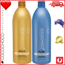 Load image into Gallery viewer, ❤ COCOCHOCO Professional GOLD 1000ml + PURE 1000ml Brazilian Keratin Treatment Bundle (2 Litres)