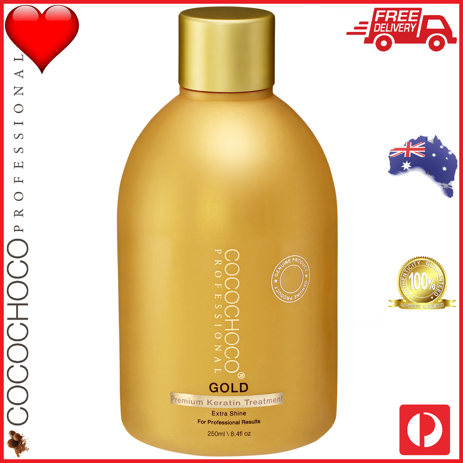 COCOCHOCO Professional GOLD 250 ml Brazilian Keratin Treatment