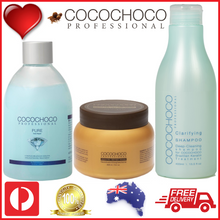 Load image into Gallery viewer, ❤ COCOCHOCO Professional PURE Brazil Keratin 250 ml + REPAIR Mask 250 ml + SHAMPOO 400 ml