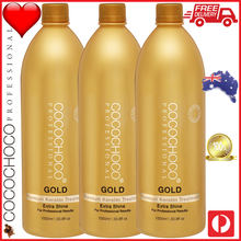 Load image into Gallery viewer, ❤ COCOCHOCO Professional GOLD 1000ml x 3 Brazilian Keratin Treatment Bundle (3 Litres)
