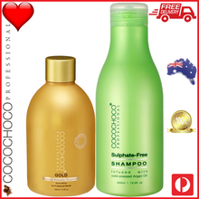 Load image into Gallery viewer, ❤ COCOCHOCO Professional GOLD 250 ml Brazilian Keratin Treatment + SULPHATE FREE Shampoo 400 ml Kit
