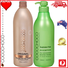 Load image into Gallery viewer, ❤ COCOCHOCO Professional ORIGINAL 1000 ml Brazilian Keratin Treatment + SULPHATE FREE Shampoo 1000 ml Kit
