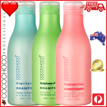 Load image into Gallery viewer, ❤ COCOCHOCO Professional CLARIFYING Shampoo 400 ml + SULPHATE FREE Shampoo 400 ml + CARE Conditioner 400 ml Kit
