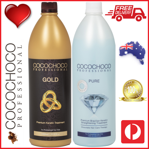 COCOCHOCO Gold 1000ml COCOCHOCO Pure 1000ml Keratin Treatments Australia
