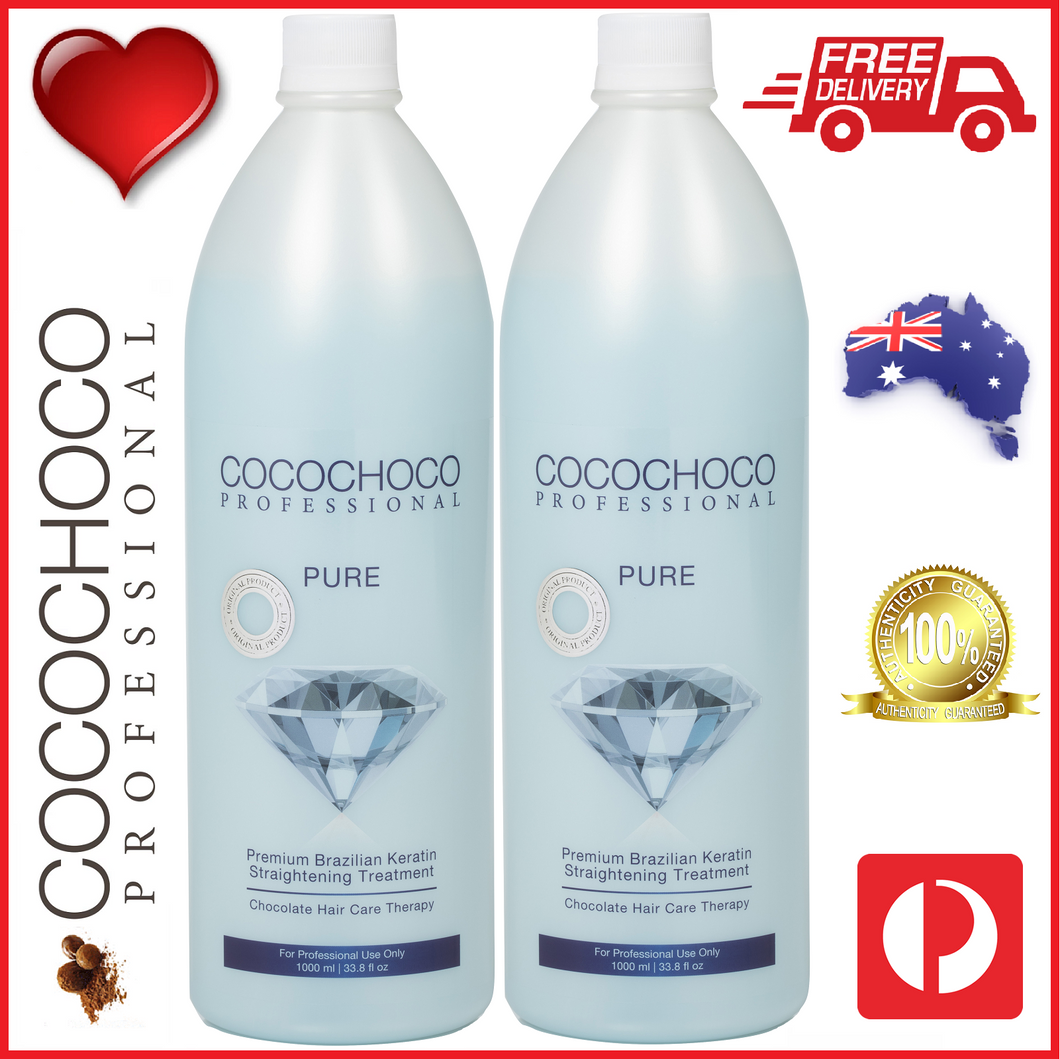 COCOCHOCO Professional PURE Keratin Straightening Treatment 2000ml FREE POST AUSTRALIA
